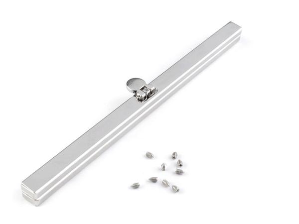 Handtaschenverschluss Rohling 19 cm Länge Nickel